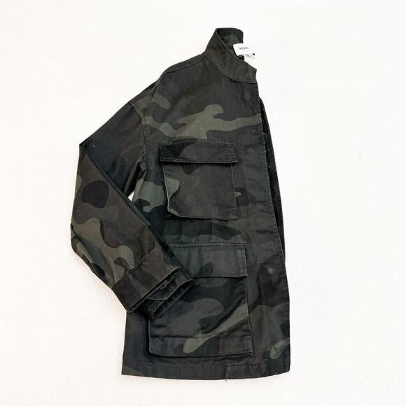 Highline Collective Green Camouflauge Military Jacket Embellishments Size XS - Picture 5 of 12